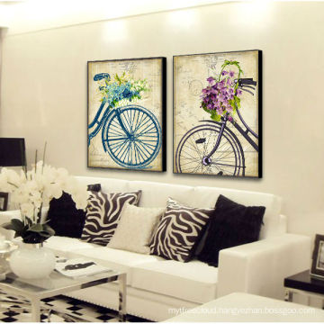 Vintage Bicycle Framed Sets Paintings